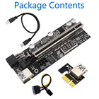USB 3,0 PCI Express 16X на 1X карта расширения PCI-E Райзер адаптер конвертер с датчиком температуры