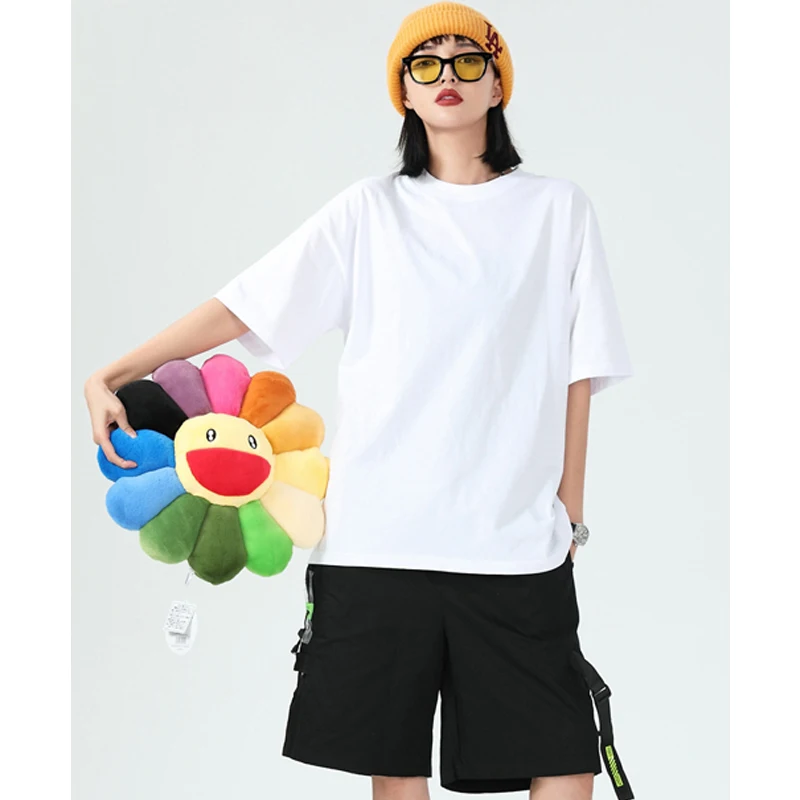 Футболка женская летняя однотонная из 100% хлопка с коротким рукавом | Женская