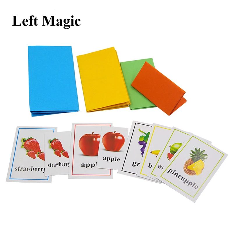 

Fruit Card Prediction Magic Tricks Multicolor Prophecy Card Magic Props Close Up Illusions Gimmick Props Comedy Toy For Kids