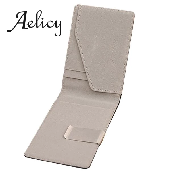Aelicy мужской кожаный кошелек с зажимами для денег многофункциональные тонкие