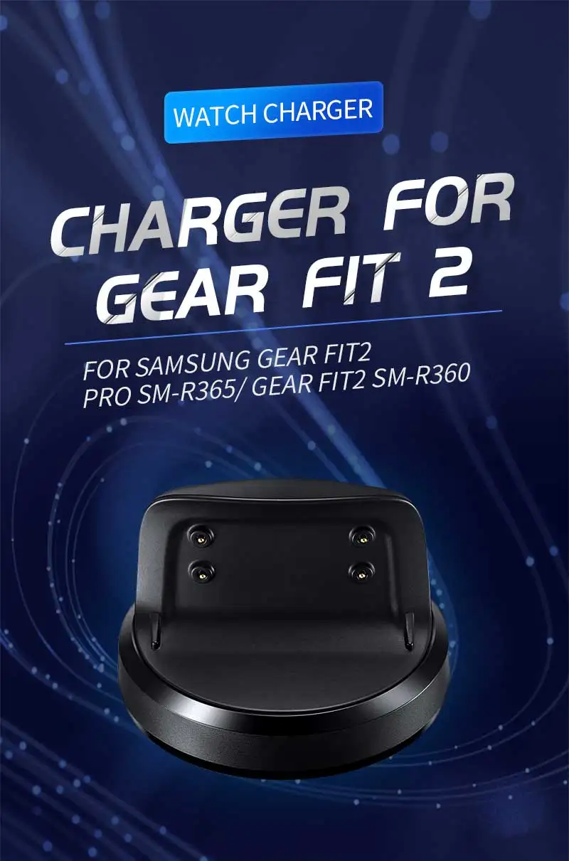Зарядное устройство для gear Fit 2, сменный usb-кабель для зарядки samsung gear Fit2 Pro SM-R365/gear Fit2 SM-R360
