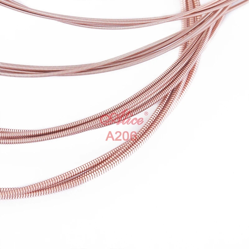 10 Sets Alice A206 Stainless Steel Coated Phosphor Bronze Anti-Rust 1st-6th Acoustic Guitar Strings 011-052