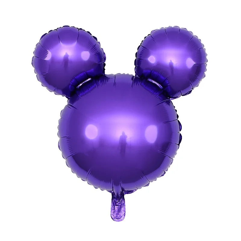 15 2 шт. 24 дюйма Микки Алюминий Фольга надувные шары Mickey Minnie головка гелий Globos Baby Shower на тему дня рождения вечерние декоративный воздушный шар - Цвет: 15