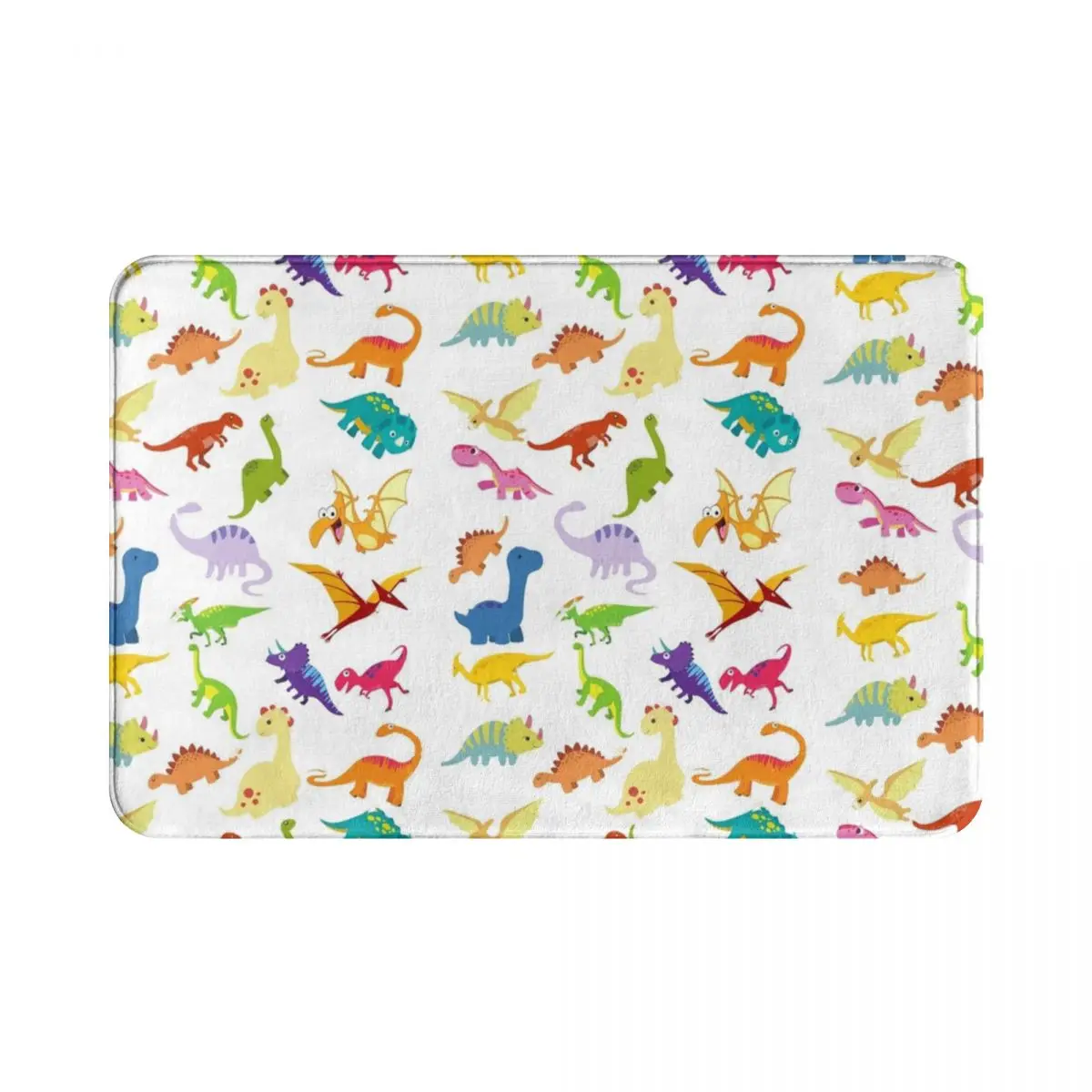 Полиэстеровый коврик с рисунком динозавра для ног противоскользящий