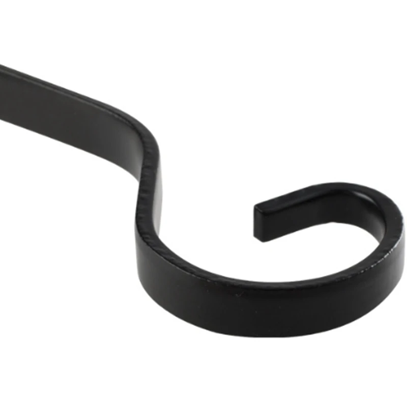 

4PCS 7.3 Inch Wrought Iron Hook Garden Flower Pot Decoration Rustic Retro Wall Bending Bracket