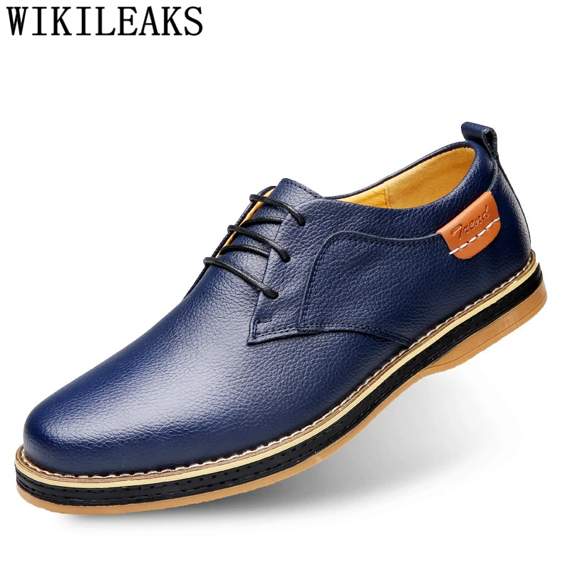 Мужские оксфорды повседневная обувь Лидер продаж Мужская из натуральной кожи