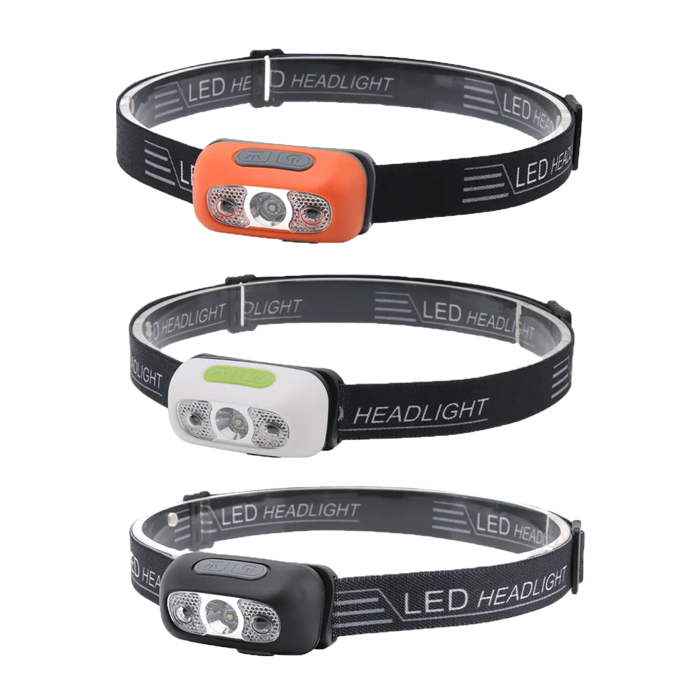 

LED Induction Rechargeable Headlamp High power USB lighter Headlight Flashlight Fishing Camping Tourist Runing Portable Lighting