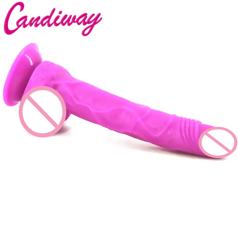 

25 см реалистичный длинный фаллоимитатор супер мягкий силиконовый пенис стимуляция точки G для взрослых Эротическая мастурбация продукт секс-игрушка для женщин