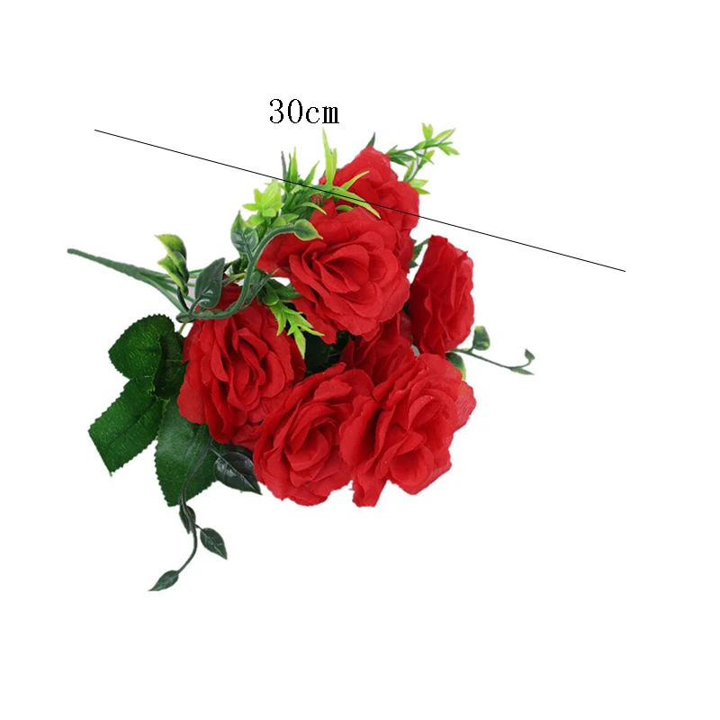 

Rose Pink Silk Peony Artificial Flowers Bouquet For Valentines Day Gifts DIY Home Wedding Party Decoration Fake Flower