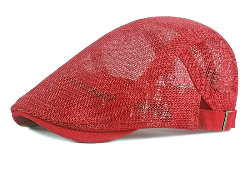 

Children's beret men's middle school children's hollowed-out mesh breathable cap girl's hat sun-Proof net hat