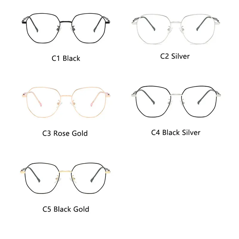 Круглые очки светильник UV400 модные для компьютеров женские и мужские оправы
