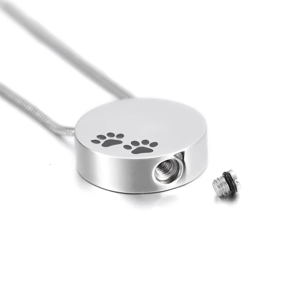 Большая Акция X069! Ожерелье Круглое для кремации с цепочкой мужчин и женщин |