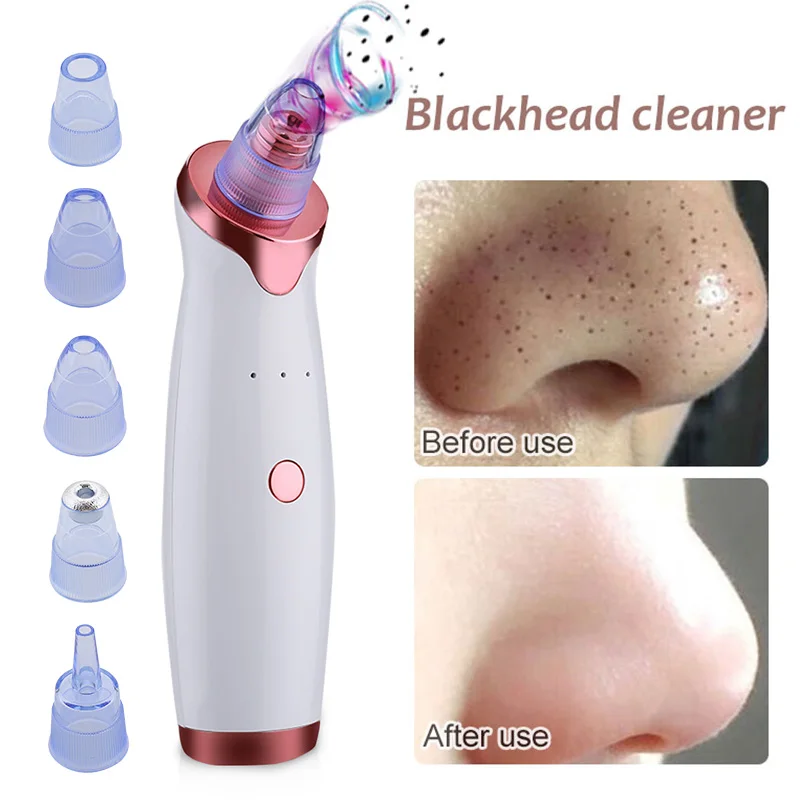 Blackhead Remover Vacuum Pore Cleaner Face Ance Pimple Removal Skin Scrubber Reduce Wrinkles Facial Lifting Nano Facial Sprayer