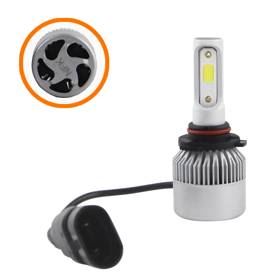 

Светодиодные фары автомобильные фары Светодиодная лампа встроенный драйвер COB Chip 12 в 30 Вт 45 Вт 2.8A ближний свет Дальний свет 1 пара 9005 9006