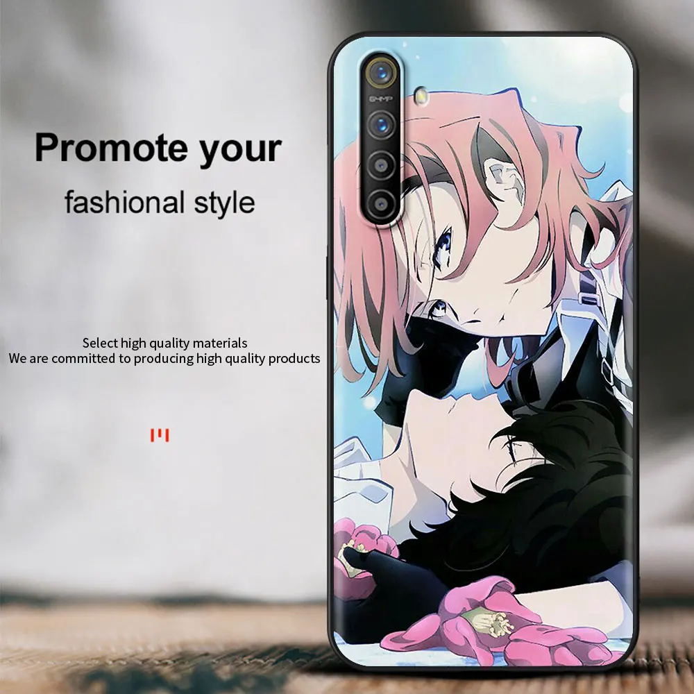 anime bungou stray dogs dazai osamu shockproof case for realme c3 8 pro bag fundas soft black cover for realme 6 7 pro c21 shell free global shipping