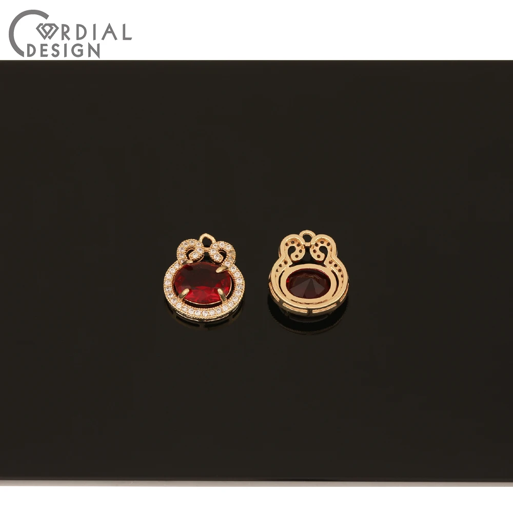 

Cordial Design 30Pcs 14*17MM CZ Charms/Jewelry Accessories/Hand Made/DIY Pendant/Earrings Making/Jewelry Findings & Components