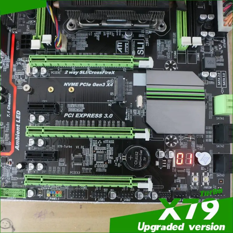 X79 материнская плата cpu DDR3 LGA 2011 настольная материнская плата E5 2680V2 карта памяти