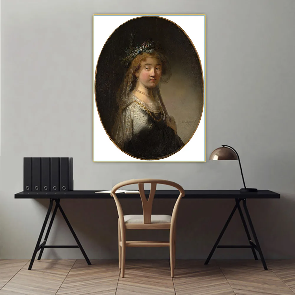 Citon Govert Flinck 》 молодая женщина как пастушка 》 Картина на холсте масляная живопись картина на стену Декор для дома