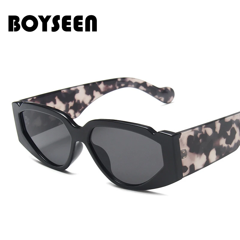 BOYSEEN Новые солнцезащитные очки в маленькой оправе кошачий глаз женские