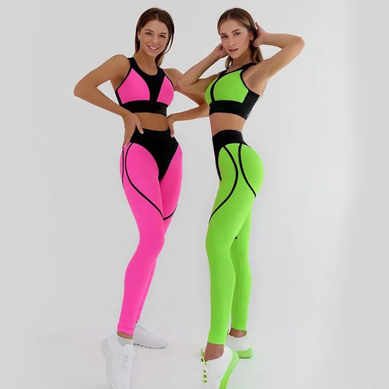 

2021 Workout Clothes Women Tracksuit Gym Clothing Sport Outfit Seamless Suit for Fitness