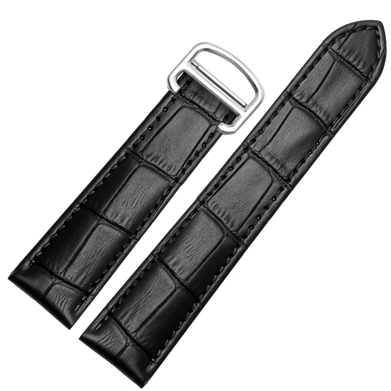 

watchband Genuine Leather Watch Strap 16/18/20/22mm Bracelet For Men/Woman Replace Watchbands For Cartier Tank Solo