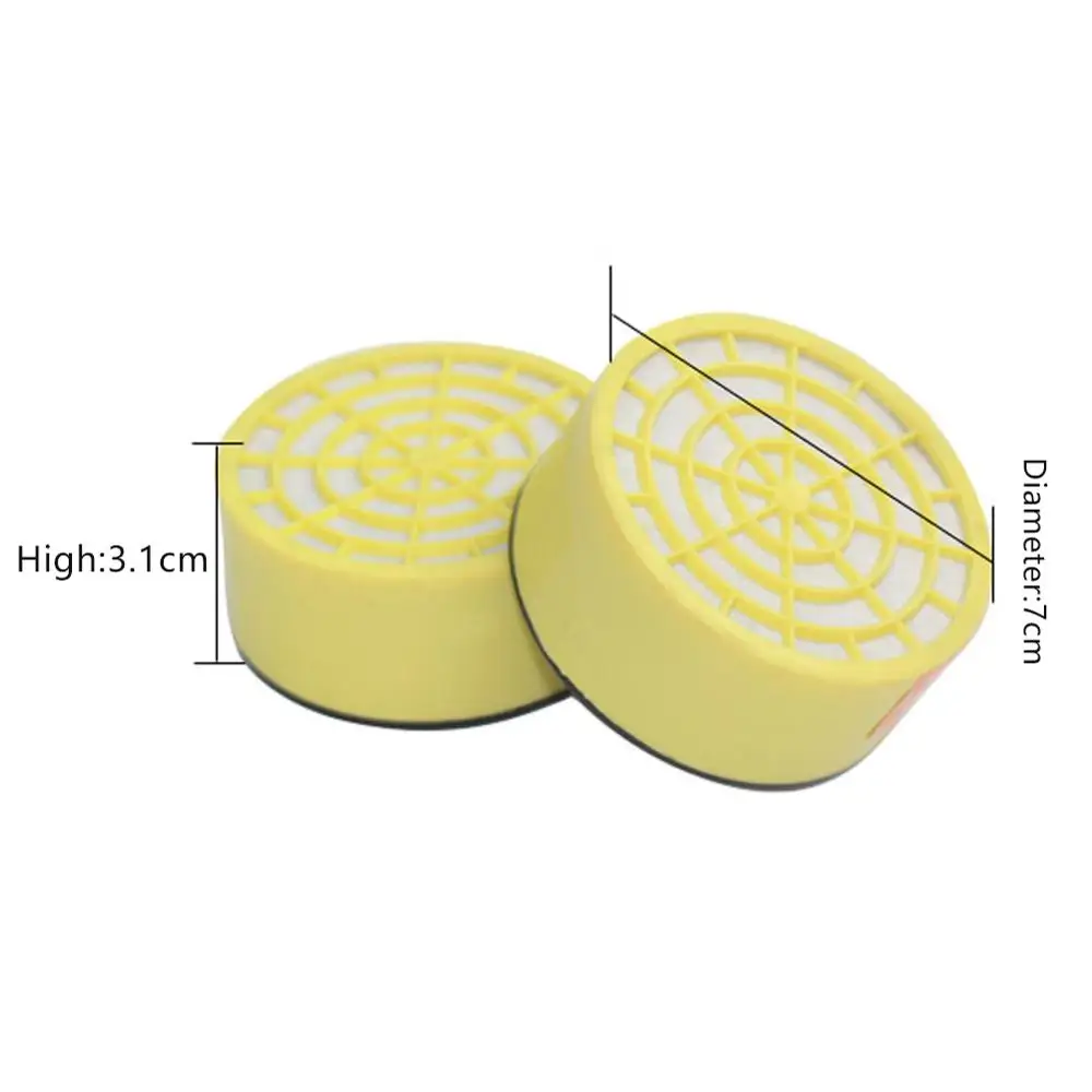 1 pc Universal Gas Mask Filter Box Activated Carbon Anti-gas Large Surface Area Fast Absorption | Безопасность и защита
