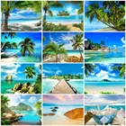 Набор для рисования по номерам HUACAN, набор для рисования по номерам на холсте, для самостоятельного нанесения рисунков на дереве, морских пейзажей, домашний декор