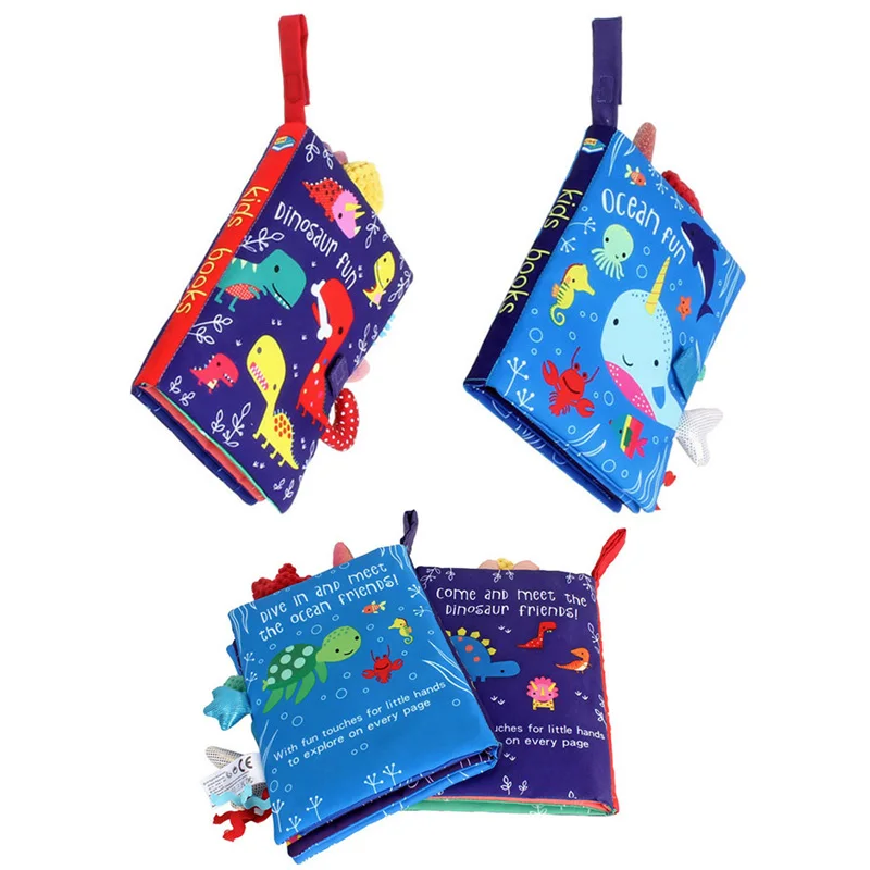 

Baby Cartoon Cloth Book Newborn Early Educational Games Toys 0-24 Month Christmas Birthday High Quality Gifts For Kids Children