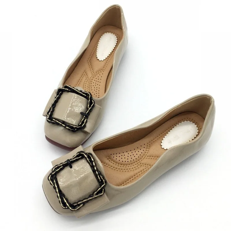 Весенняя модная обувь Удобная женская на плоской подошве Мягкая из ПУ Женские