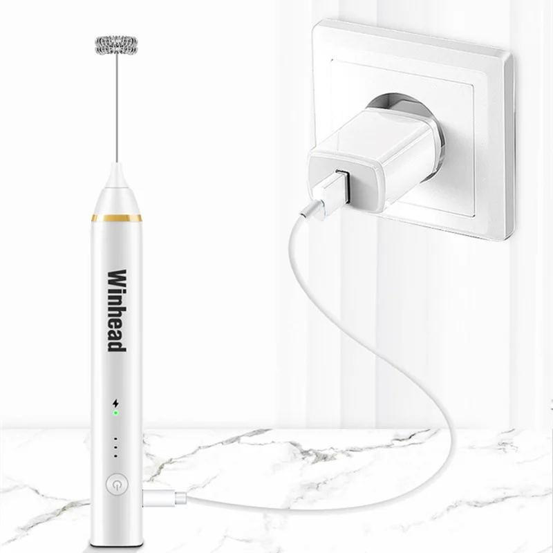Электрический взбиватель для яиц кухонный миксер 2 в 1 с USB взбивания молока