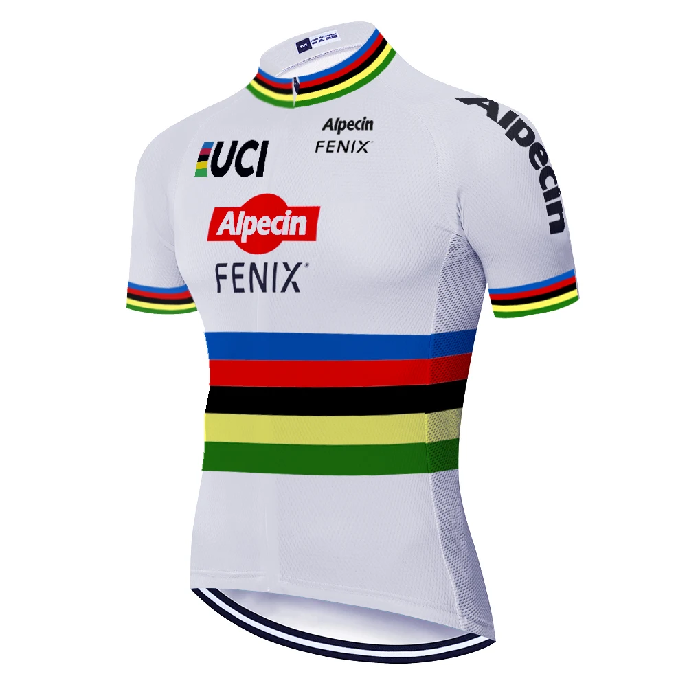 2021 команда alpecin fenix Джерси для велоспорта Мужская велосипедная рубашка с коротким