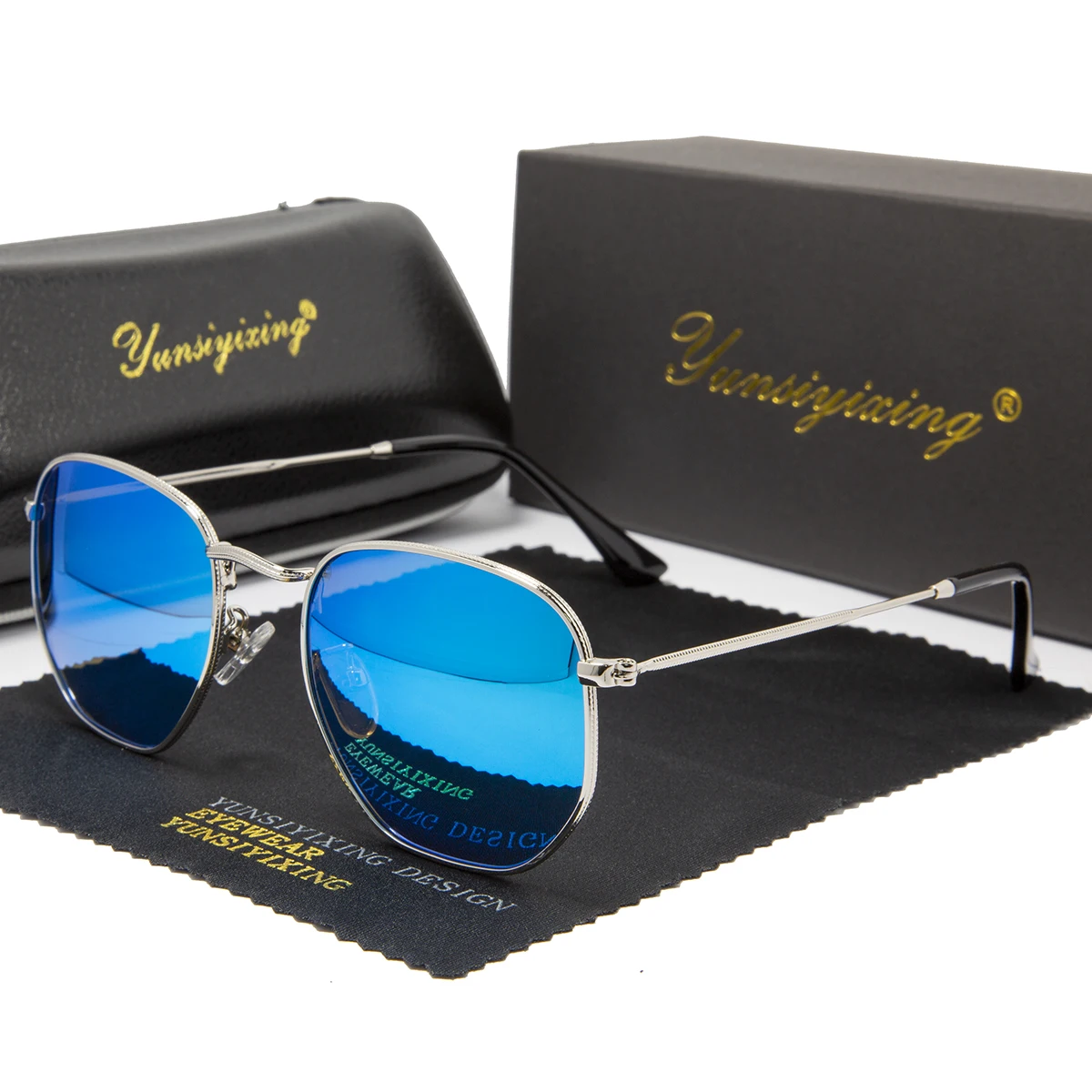 

YUNSIYIXING New Brand Women's Sunglasses Classic Luxury Metal Frame Sun Glasses Polarized Fashion Eyewear Uv400 High Quality