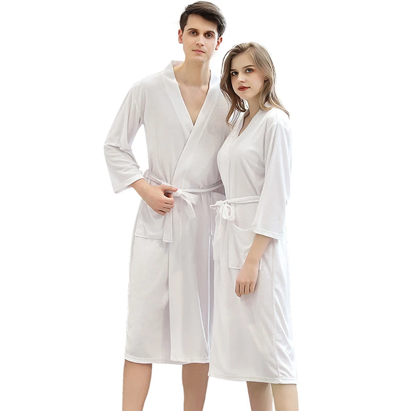 

Womens Bathrobe Soft Kimono Robes Cotton Terry Cloth Kimono Bath Robe Absorbent Bathrobes for Womens And Mens Hotel Spa Bathrobe