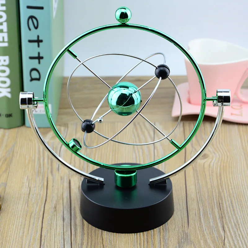 

Creative Celestial Perpetual Motion Newton Pendulum Green Electric Chaotic Pendulum Newton's Cradle Kid Desk Decoration Supply