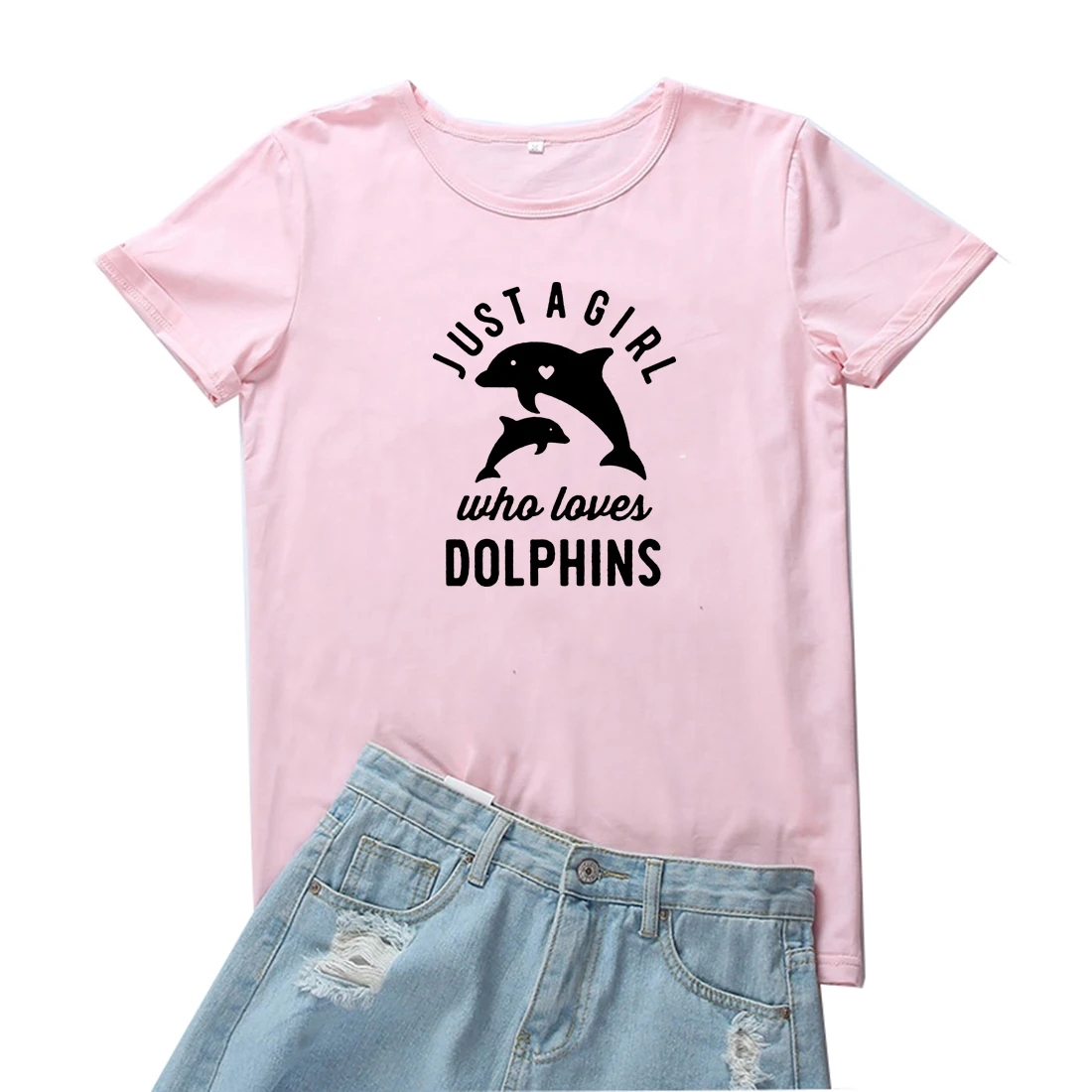 Футболка женская летняя хлопковая с принтом только девушка которая любит