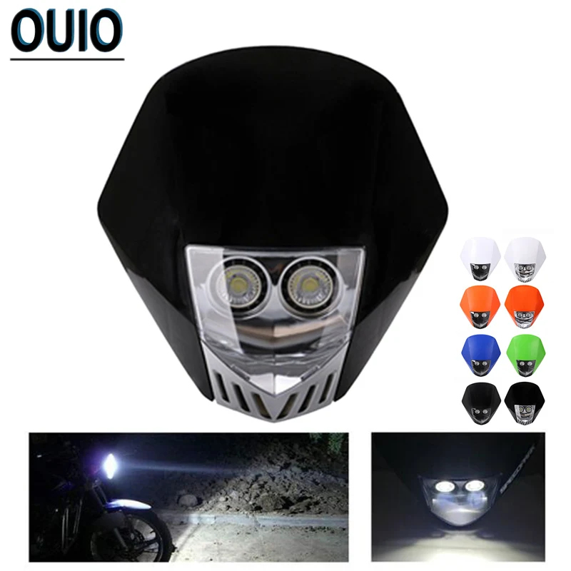 Размер: 30x30 см Dirt Bike внедорожный головной светильник Универсальный 12V 35W фары