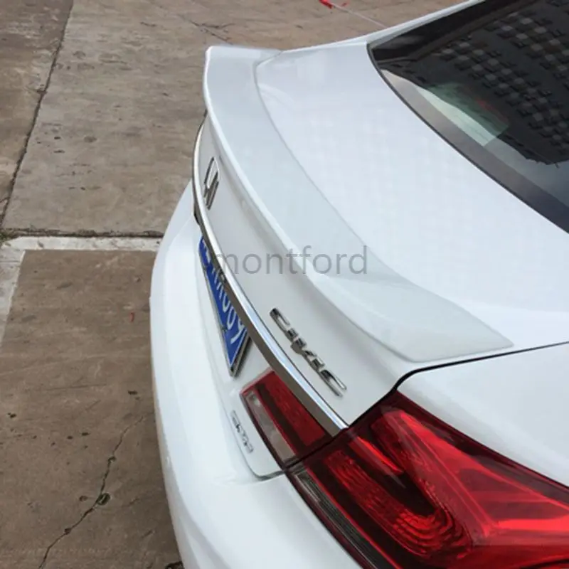 

SHCHCG For Honda Civic 2014 2015 2016 Exterior ABS Plastic Unpainted Primer Color Rear Trunk Wing Spoiler Car Accessories
