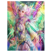 5d diy home decoration spray paint canvas diamond painting elf queen family wall handmade art christmas mosaic painting gift