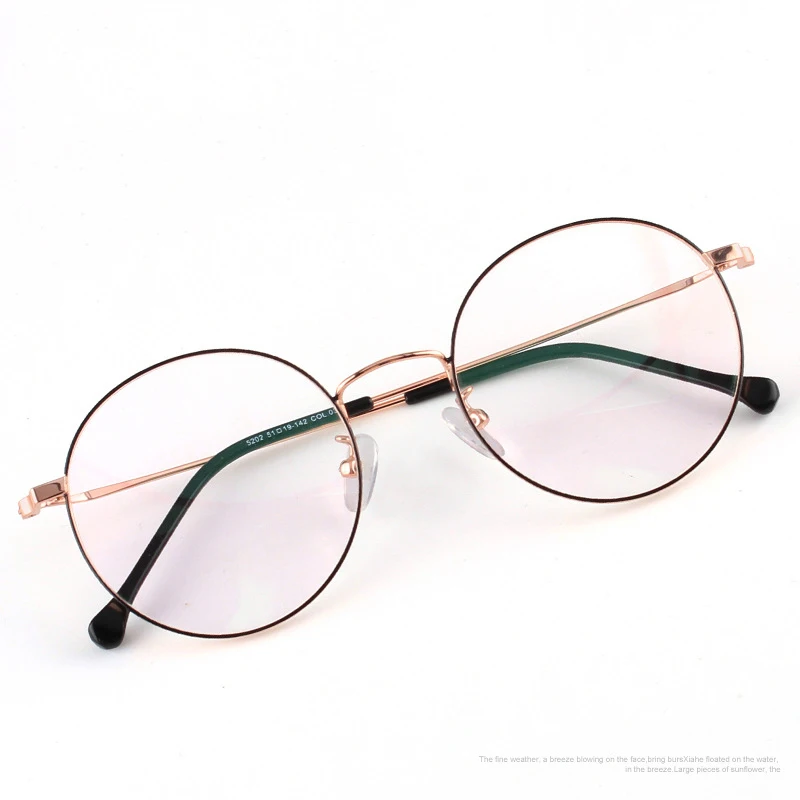 Новые ретро синие очки для мужчин и женщин с тонкими окантованными круглыми