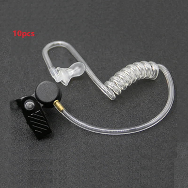 10pcs High-end air tube duct accessories single duct button air duct detachable Anti-radiation for walkie talkie