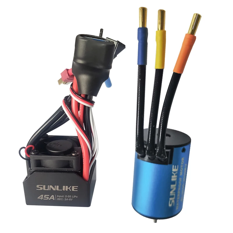 SUNLIKE SL3650 3100kv бесщеточный двигатель 45A ESC Электрический контроллер скорости
