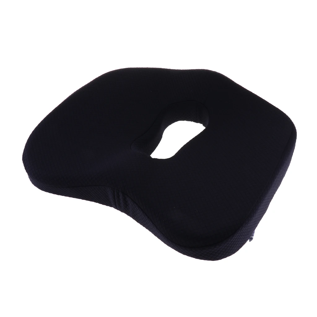 

Memory Foam Seat Cushion - for Car Office Computer Chair Wheelchair, Improves Posture, No-Slip Bottom- 4 Colors Optioanl