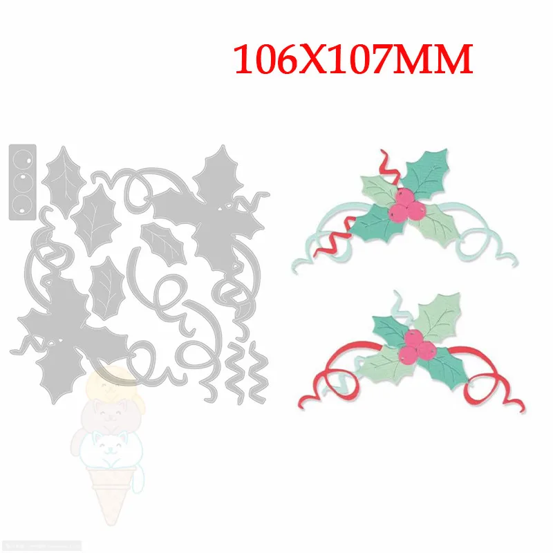 

Fruit Vine Metal Cutting Dies for Scrapbooking DIY Album Stamp Paper Card Embossing Decor Craft Stencils Template Die Christmas