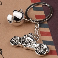 1pc fashion mens 3d cool motorcycle pendant alloy key chain car key chain key chain gift