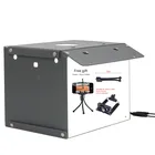 Световой короб SANOTO, 2 светодиодных лампы, складной софтбокс для фотостудии, Настольная мини-палатка для фотосъемки