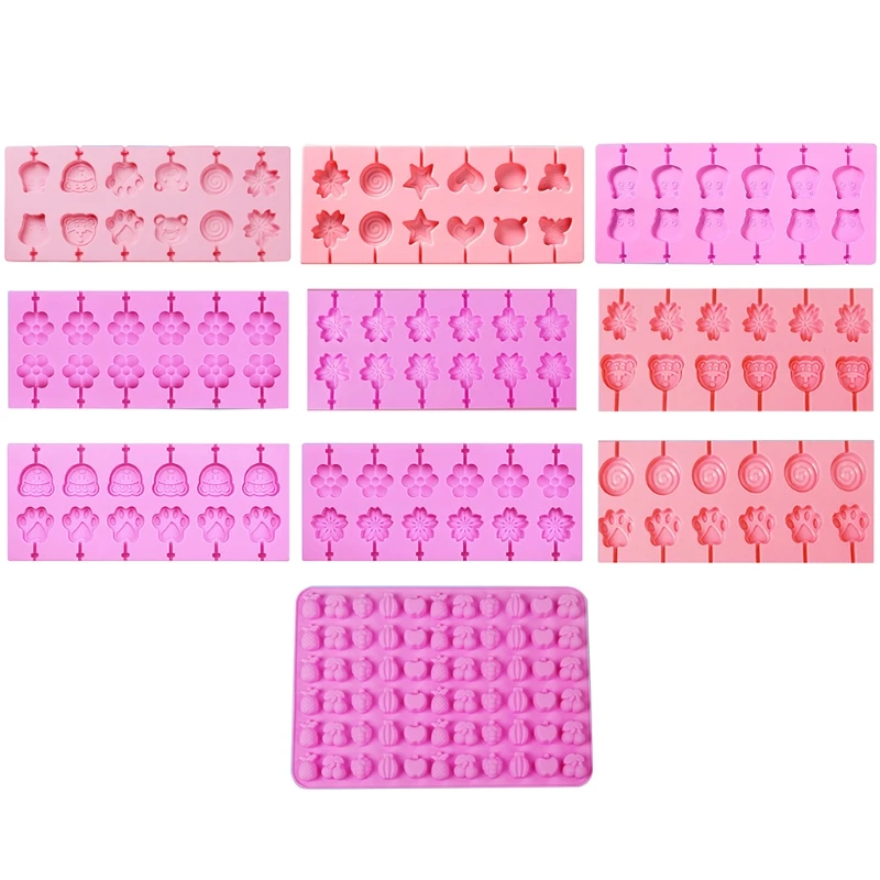 

Силиконовая форма в виде леденца, милые животные, фрукты, цветок, модель для детей