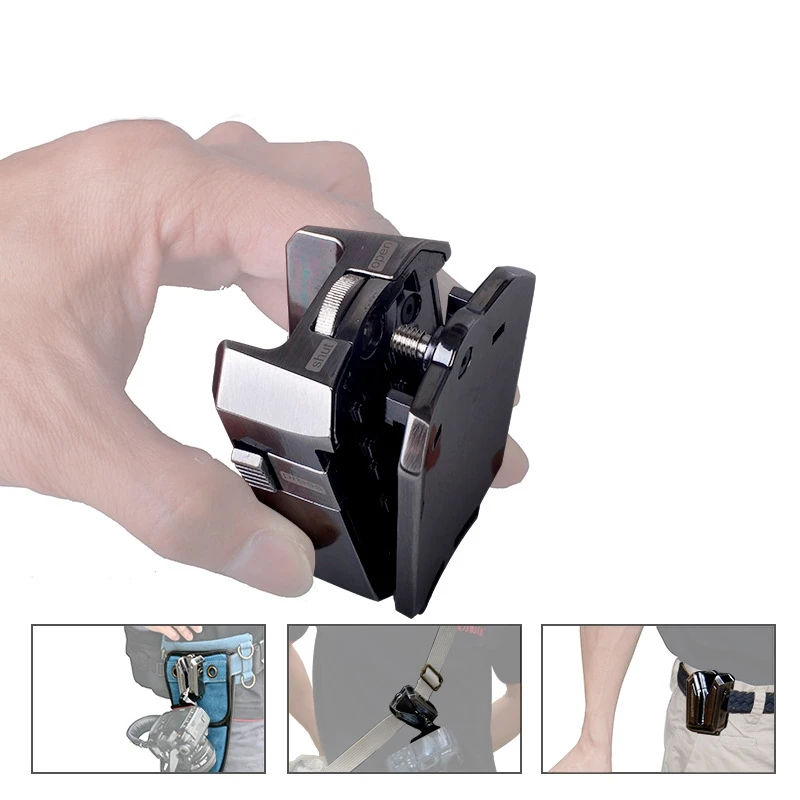

Camera Waist Buckle with 1/4 Quick Release Clamp Camera Waist Holder Plate Camera Belt Bracket Hanging Clip