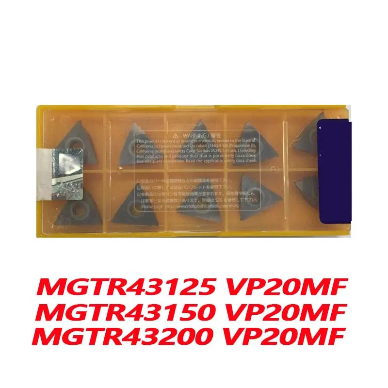 

Original MGTR MGTR43125 VP20MF MGTR43150 MGTR43200 10pcs CNC lathe Insertion Carbide Blade Imported From Japan Quality Assurance