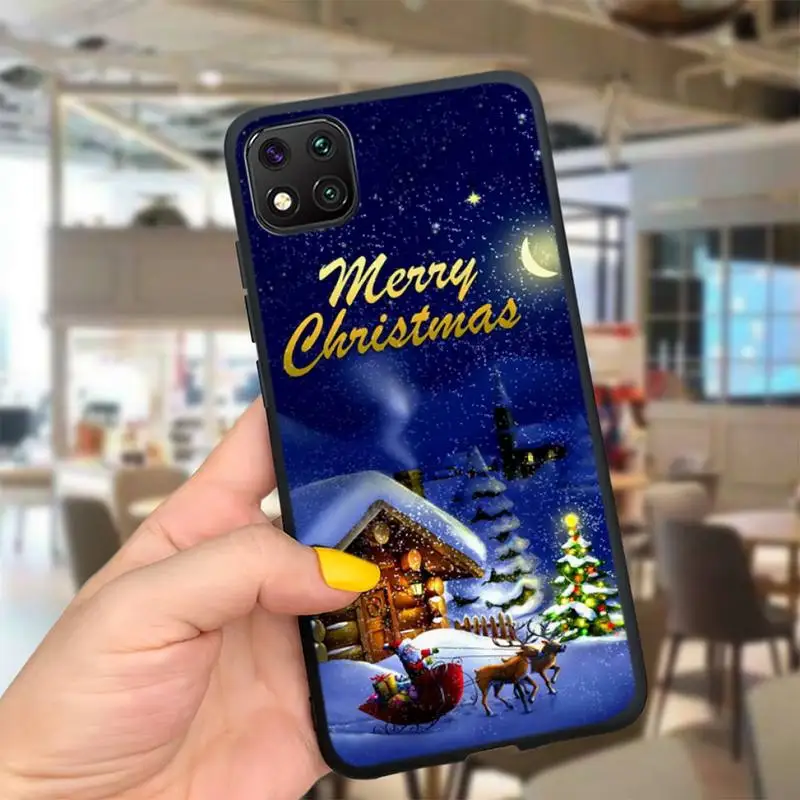 

ZFGHSHYQ Cartoon Christmas New Year Phone Case For Redmi 5plus 5 6 7 8 7A 8A 9 Note 2 4 5 6 7 Note 8 9pro 8t