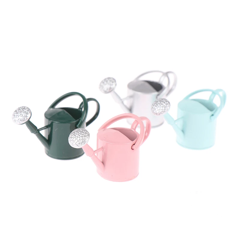 

1/12 Dollhouse Miniature Furniture Metal Watering Can Garden Decoration Miniature Furniture For Doll Decoration
